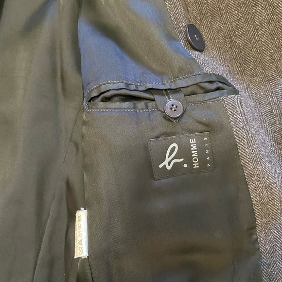 Vintage Agnès B Wool Coat with Original Coat cover. Men’s Size 48 or Medium. - Picture 7 of 10